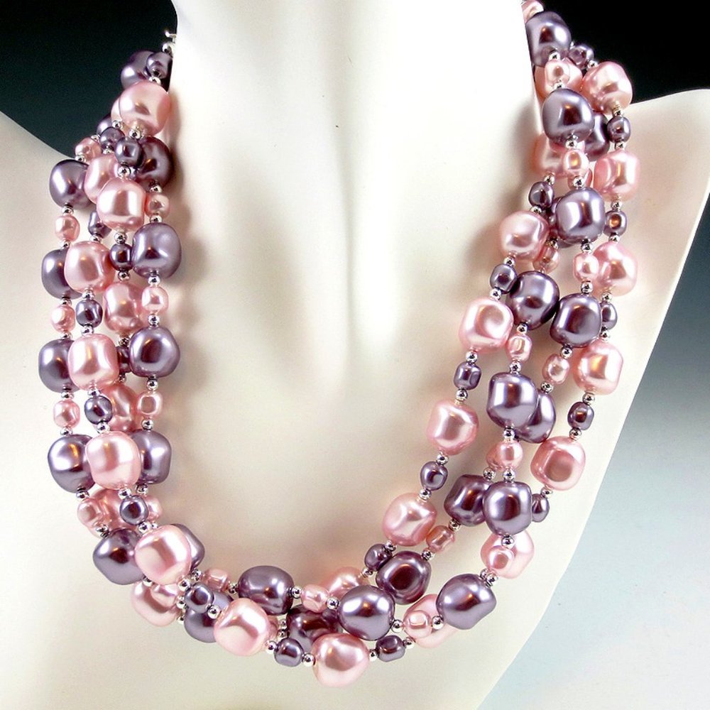 Baroque Crystal Pearl & Sterling 2-Necklace Set
